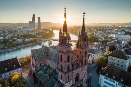 Scenic view of Basel, Switzerland