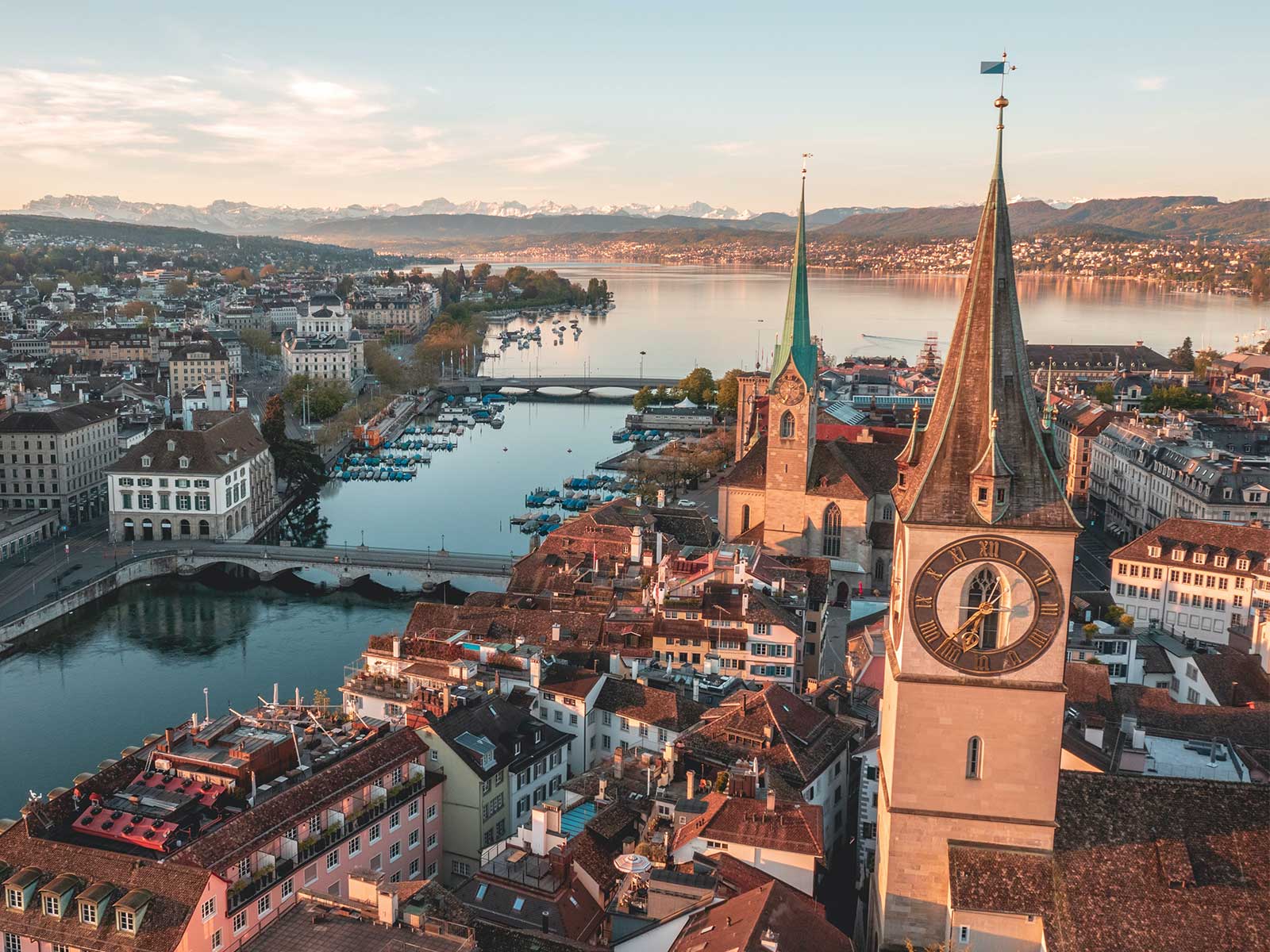 Scenic view of Zurich Switzerland